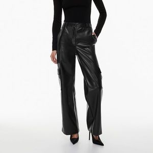 BNWT Leather Babaton Aritzia Pleated Pants 0 XS - Rare, sold out everywhere!
